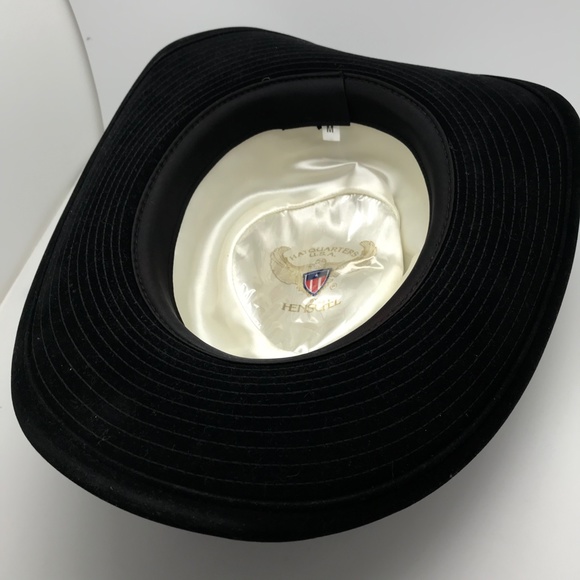 Henschel Black Suede Cowgirl Hat with Concho Band - Medium main image 7